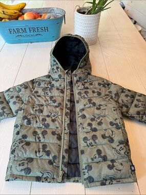 GAP x Disney Toddler Jacket - Olive Green with Black